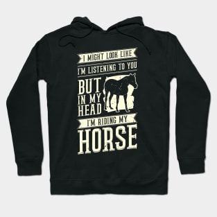 Funny Horseback Riding Equestrian Gift Hoodie